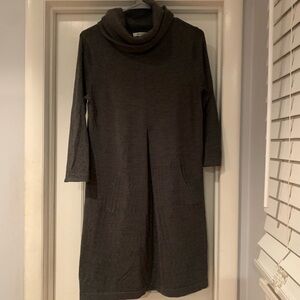 Tyler Boe Dark Gray Cowl Neck Mini Dress